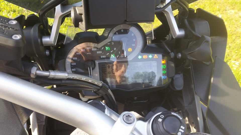 BMW 1200 GS Motorbike inspection dashboard